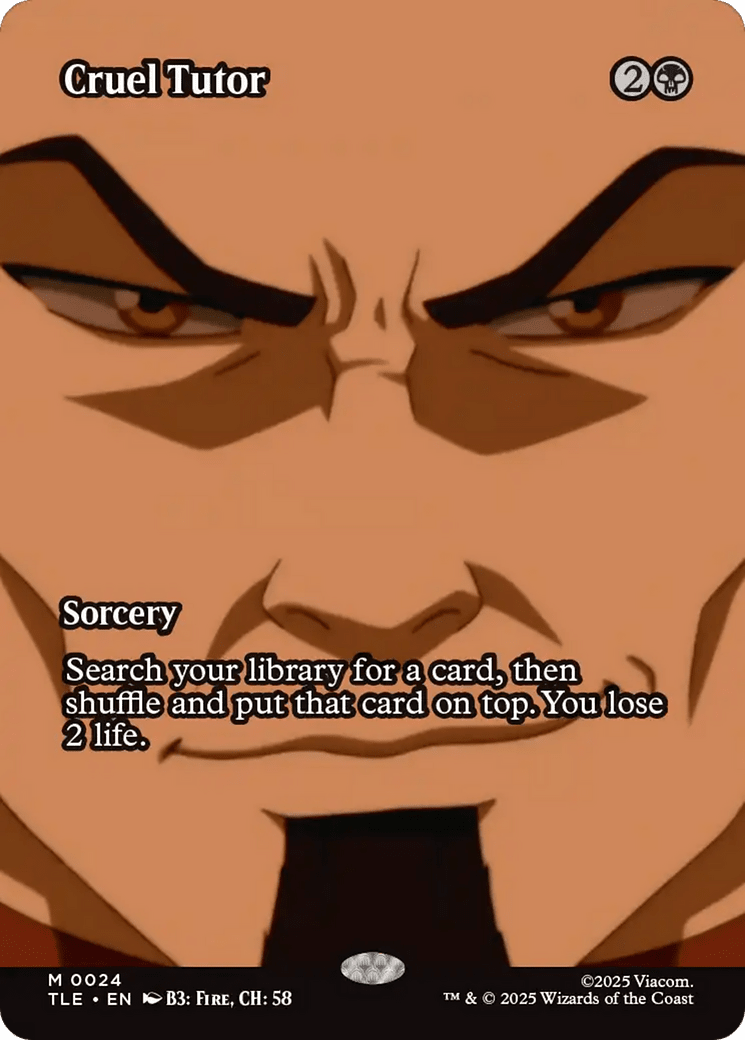 Cruel Tutor (Borderless) [Avatar: The Last Airbender: Eternal-Legal] MTG Single Magic: The Gathering  | Multizone: Comics And Games