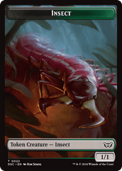 Shapeshifter // Insect (0022) Double-Sided Token [Duskmourn: House of Horror Commander Tokens] MTG Single Magic: The Gathering  | Multizone: Comics And Games