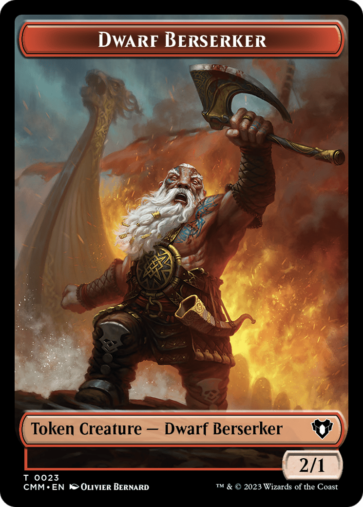 Dwarf Berserker Token [Commander Masters Tokens] MTG Single Magic: The Gathering  | Multizone: Comics And Games