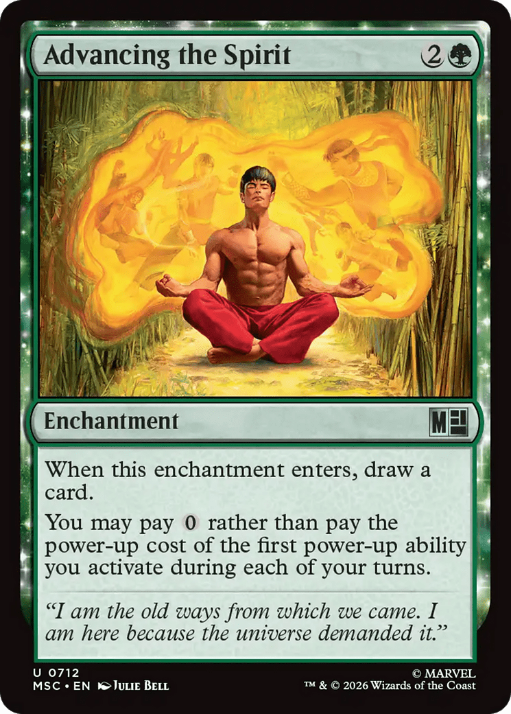 Advancing the Spirit [Marvel Super Heroes Commander] MTG Single Magic: The Gathering  | Multizone: Comics And Games