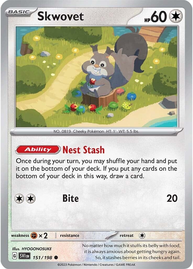 Skwovet (151/198) [Scarlet & Violet: Base Set] Pokemon Single Pokémon  | Multizone: Comics And Games