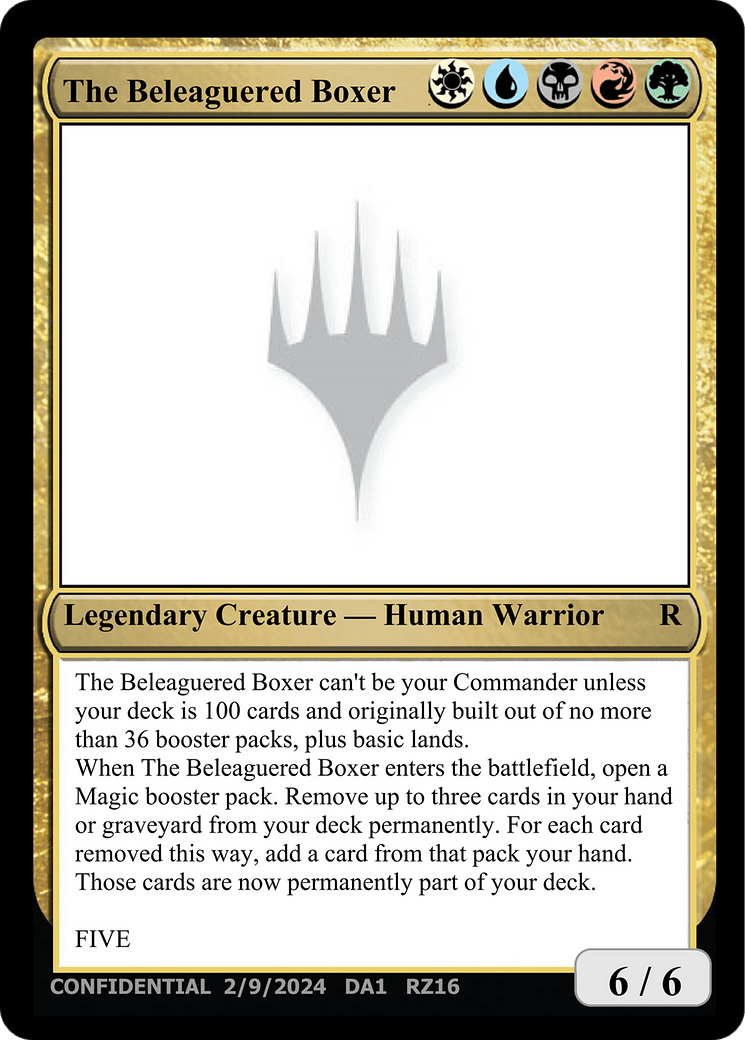 The Beleaguered Boxer [Unknown Event] MTG Single Magic: The Gathering  | Multizone: Comics And Games
