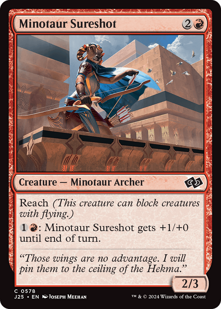Minotaur Sureshot [Foundations Jumpstart] MTG Single Magic: The Gathering  | Multizone: Comics And Games