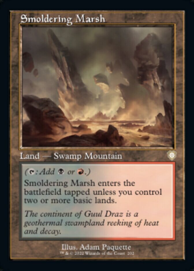 Smoldering Marsh (Retro) [The Brothers' War Commander] MTG Single Magic: The Gathering  | Multizone: Comics And Games