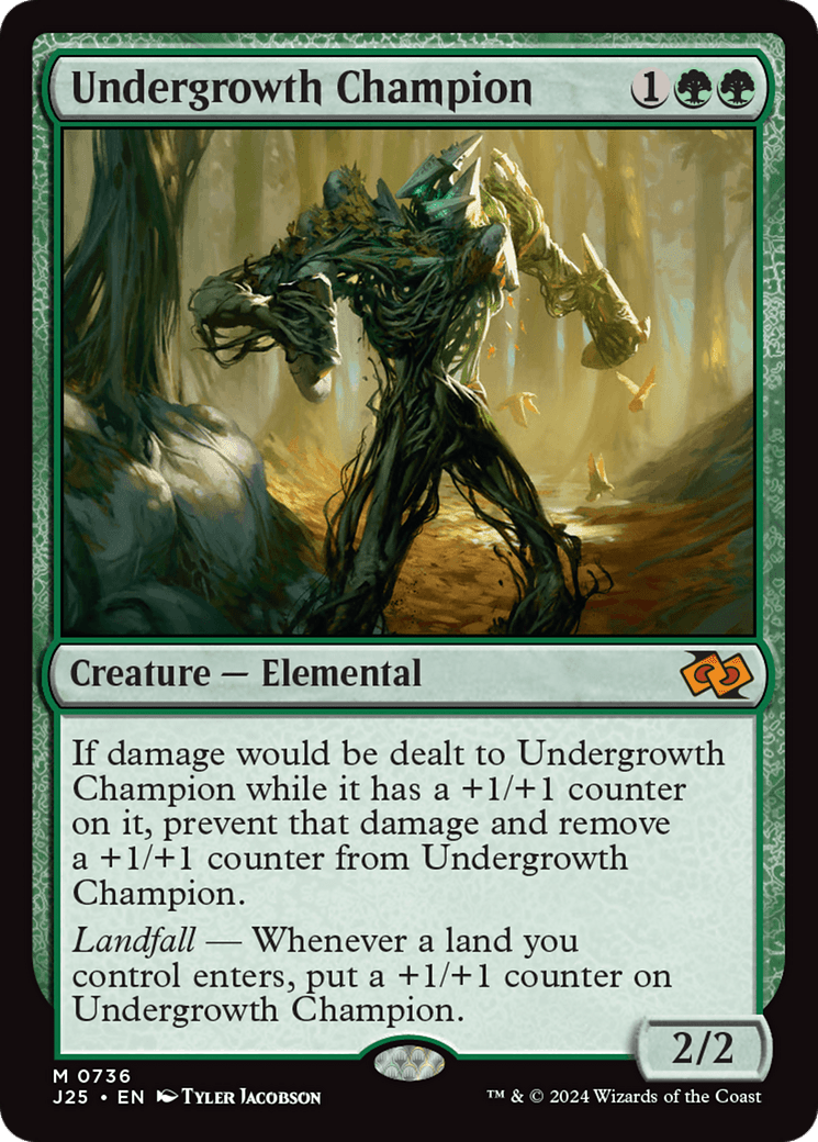 Undergrowth Champion [Foundations Jumpstart] MTG Single Magic: The Gathering  | Multizone: Comics And Games
