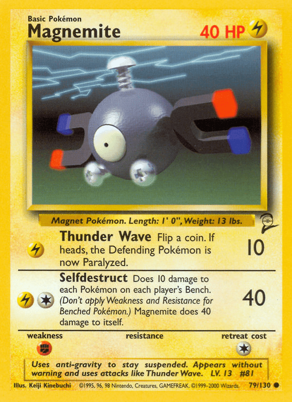 Magnemite (79/130) [Base Set 2] Pokemon Single Pokémon  | Multizone: Comics And Games