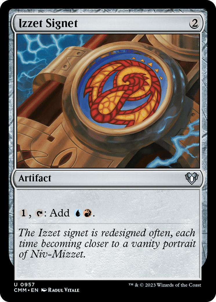 Izzet Signet [Commander Masters] MTG Single Magic: The Gathering  | Multizone: Comics And Games