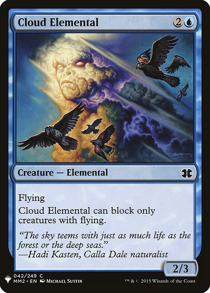 Cloud Elemental [Mystery Booster] MTG Single Magic: The Gathering  | Multizone: Comics And Games