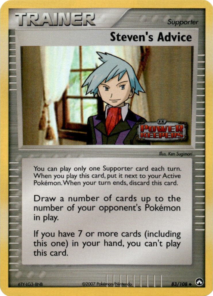 Steven's Advice (83/108) (Stamped) [EX: Power Keepers] Pokemon Single Pokémon  | Multizone: Comics And Games