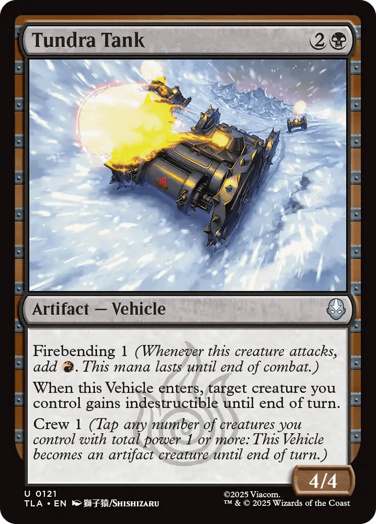 Tundra Tank [Avatar: The Last Airbender] MTG Single Magic: The Gathering  | Multizone: Comics And Games