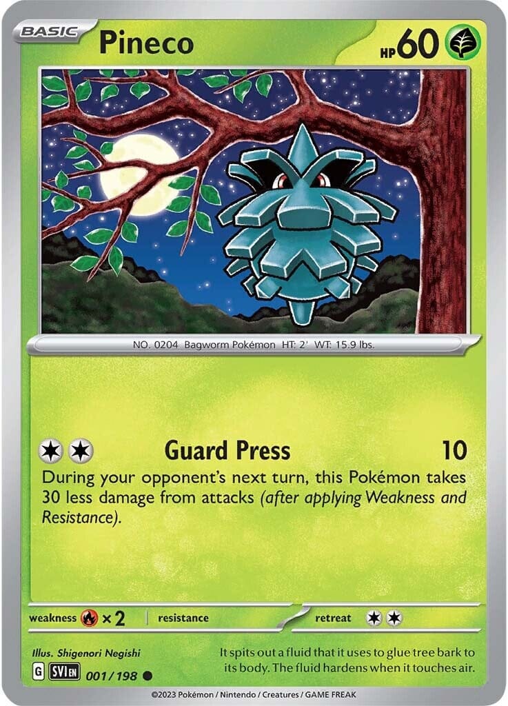 Pineco (001/198) [Scarlet & Violet: Base Set] Pokemon Single Pokémon  | Multizone: Comics And Games