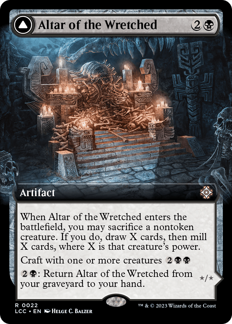 Altar of the Wretched // Wretched Bonemass (Extended Art) [The Lost Caverns of Ixalan Commander] MTG Single Magic: The Gathering  | Multizone: Comics And Games