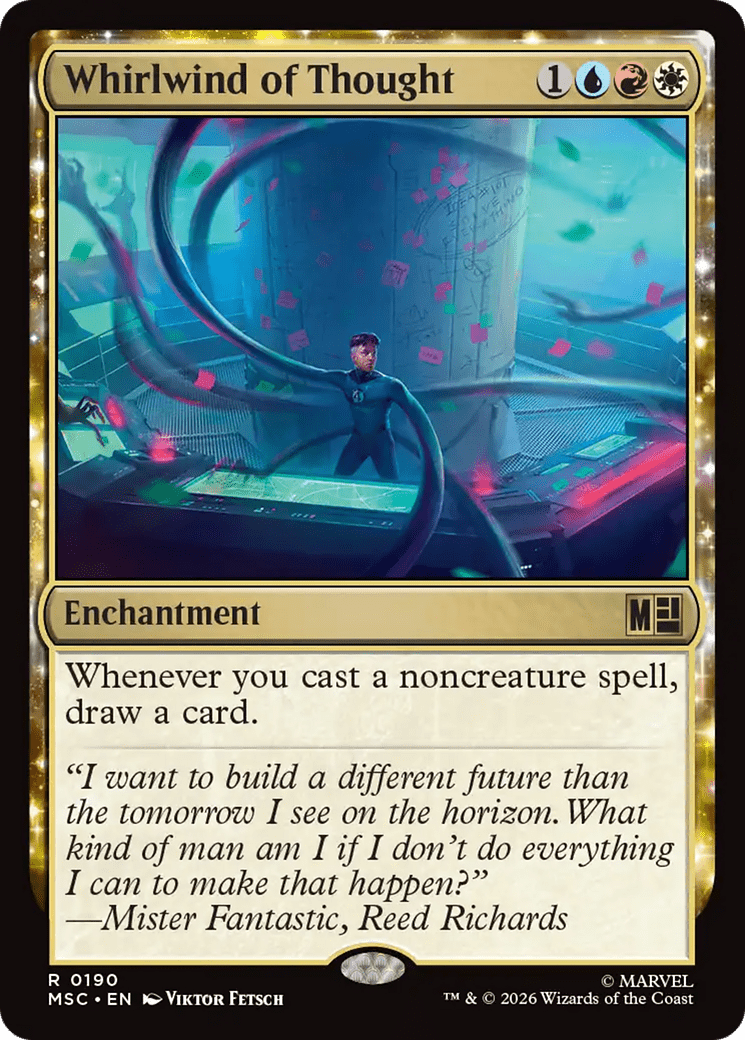 Whirlwind of Thought (Surge Foil) [Marvel Super Heroes Commander] MTG Single Magic: The Gathering  | Multizone: Comics And Games