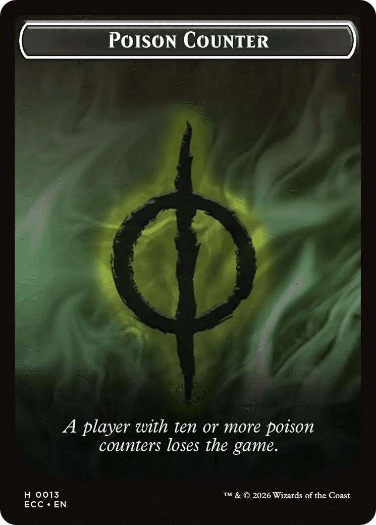 Saproling // Poison Counter Double-Sided Token [Lorwyn Eclipsed Tokens] MTG Single Magic: The Gathering  | Multizone: Comics And Games