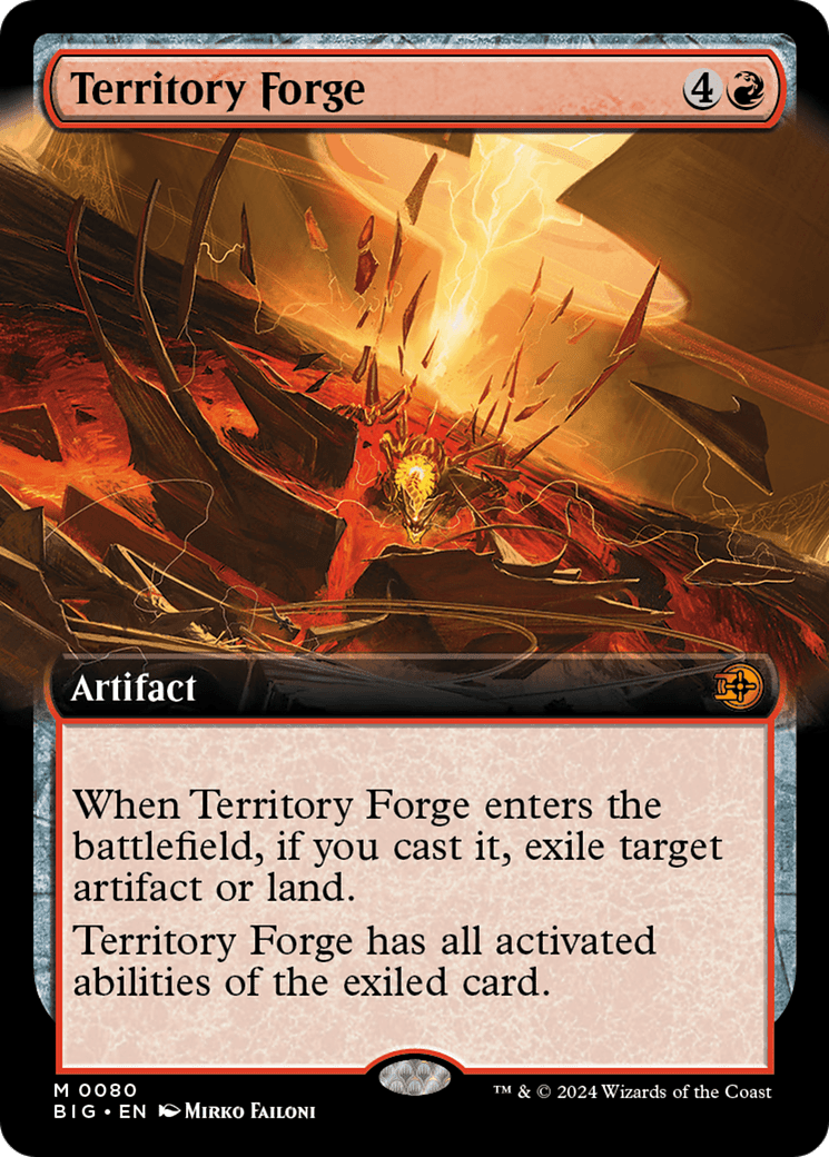 Territory Forge (Extended Art) [Outlaws of Thunder Junction: The Big Score] MTG Single Magic: The Gathering  | Multizone: Comics And Games