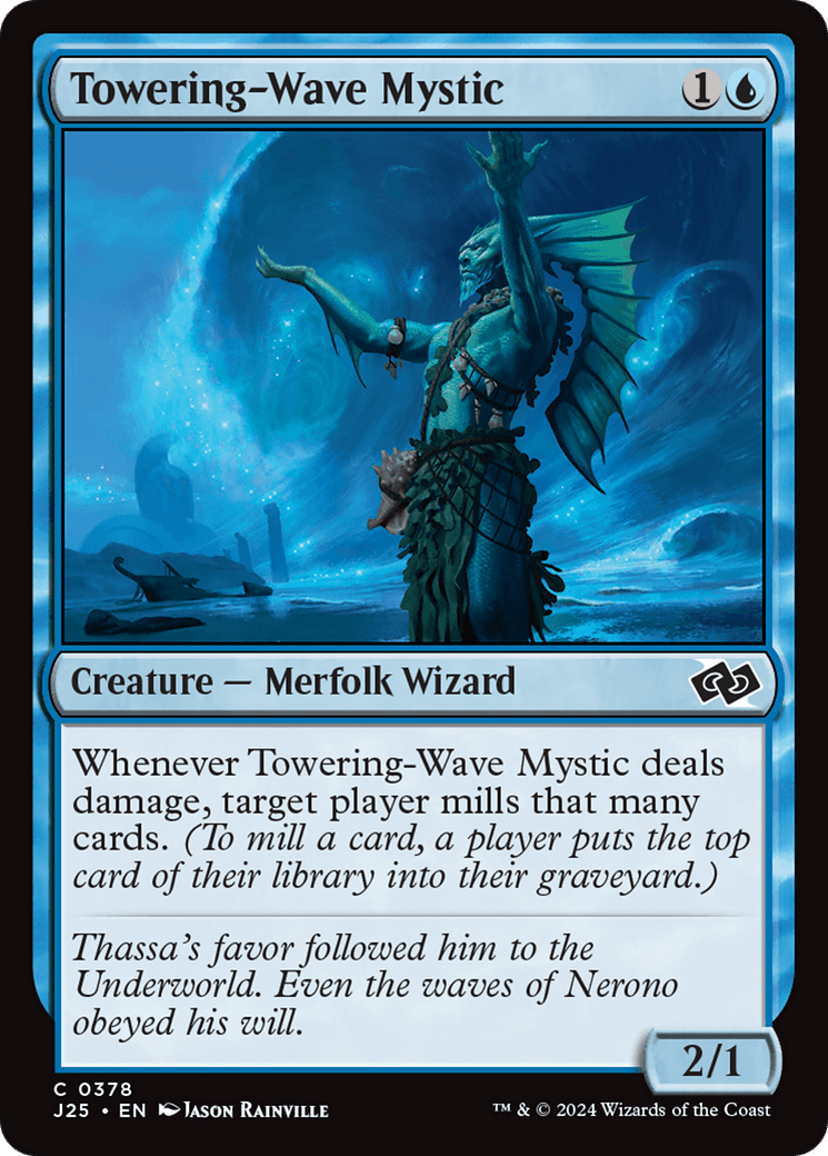Towering-Wave Mystic [Foundations Jumpstart] MTG Single Magic: The Gathering  | Multizone: Comics And Games