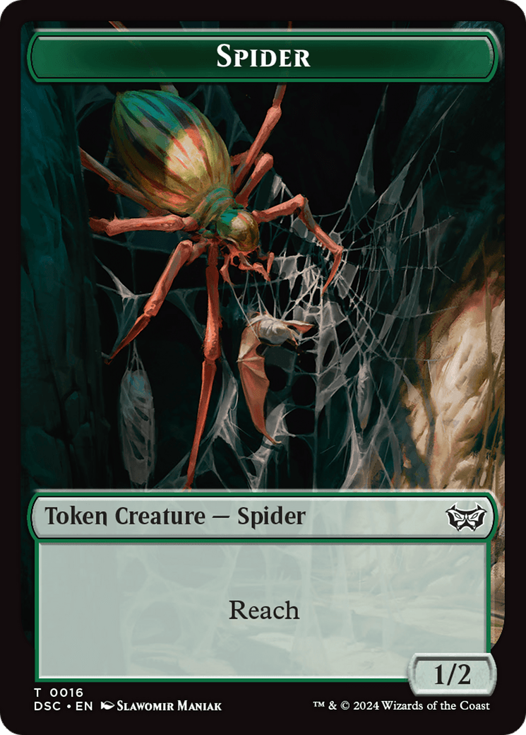 Treefolk // Spider Double-Sided Token [Duskmourn: House of Horror Commander Tokens] MTG Single Magic: The Gathering  | Multizone: Comics And Games