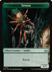Treefolk // Spider Double-Sided Token [Duskmourn: House of Horror Commander Tokens] MTG Single Magic: The Gathering  | Multizone: Comics And Games