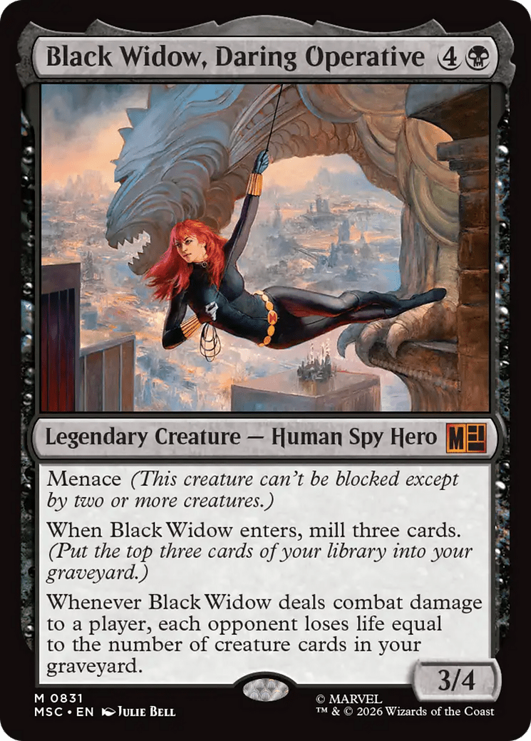 Black Widow, Daring Operative [Marvel Super Heroes Commander] MTG Single Magic: The Gathering  | Multizone: Comics And Games