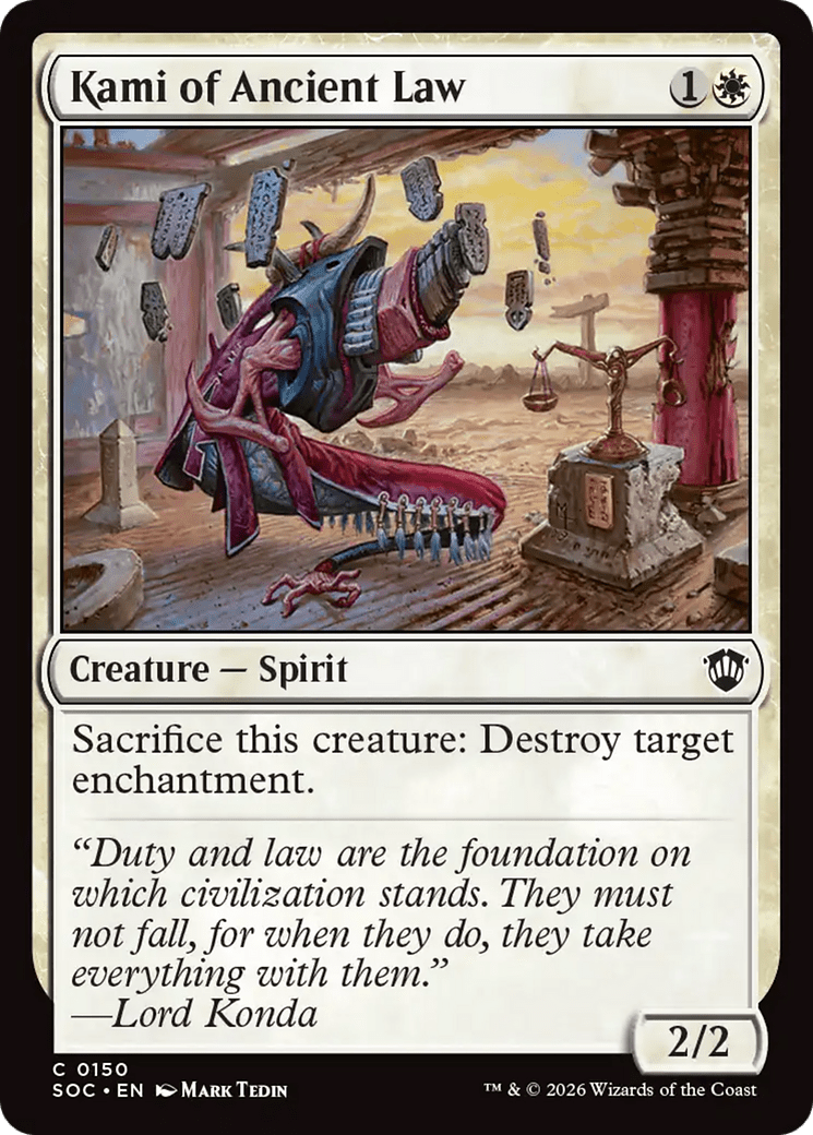 Kami of Ancient Law [Secrets of Strixhaven Commander] MTG Single Magic: The Gathering  | Multizone: Comics And Games