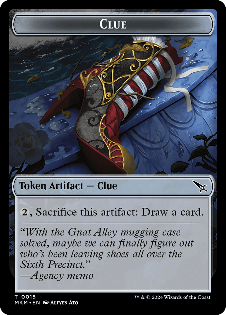 Clue (0015) // A 0042 Double-Sided Token [Murders at Karlov Manor Tokens] MTG Single Magic: The Gathering  | Multizone: Comics And Games