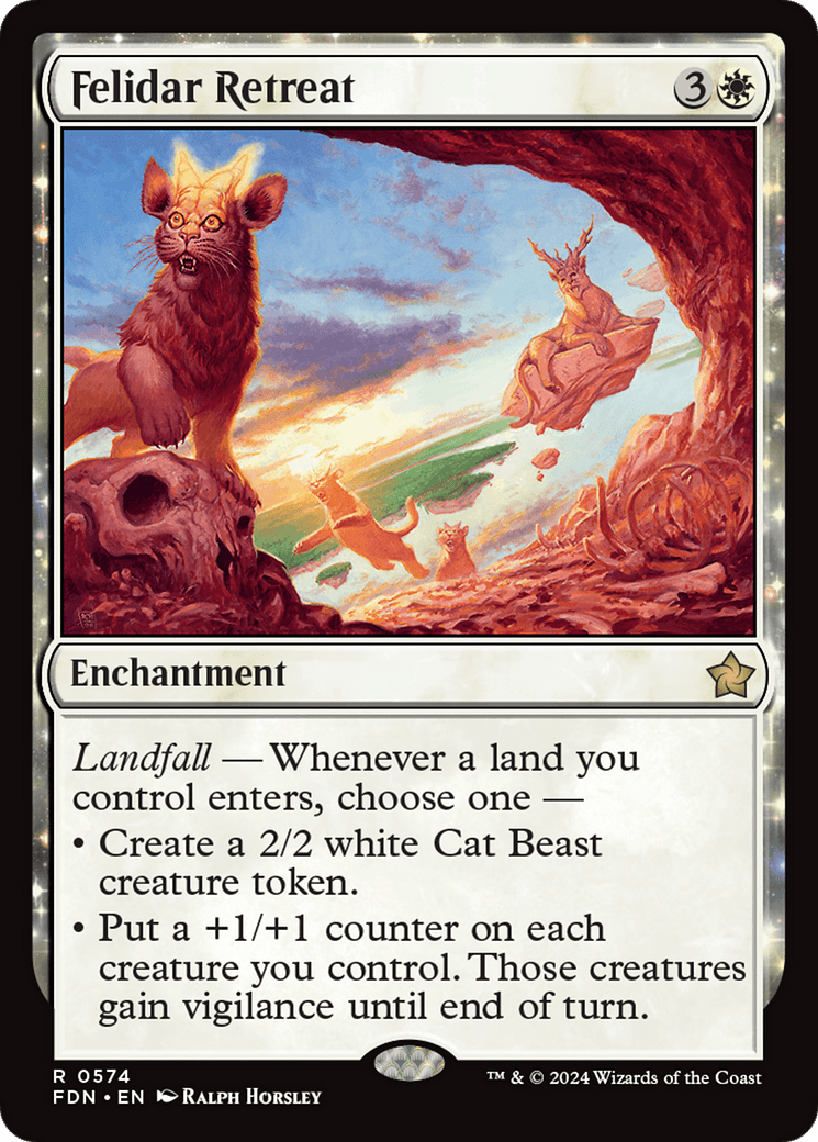 Felidar Retreat [Foundations] MTG Single Magic: The Gathering  | Multizone: Comics And Games