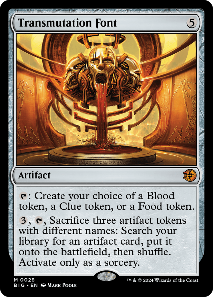 Transmutation Font [Outlaws of Thunder Junction: The Big Score] MTG Single Magic: The Gathering  | Multizone: Comics And Games