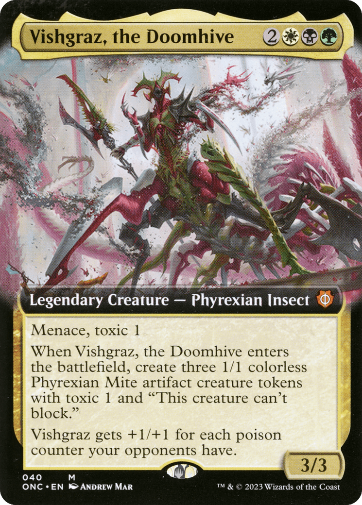 Vishgraz, the Doomhive (Extended Art) [Phyrexia: All Will Be One Commander] MTG Single Magic: The Gathering  | Multizone: Comics And Games