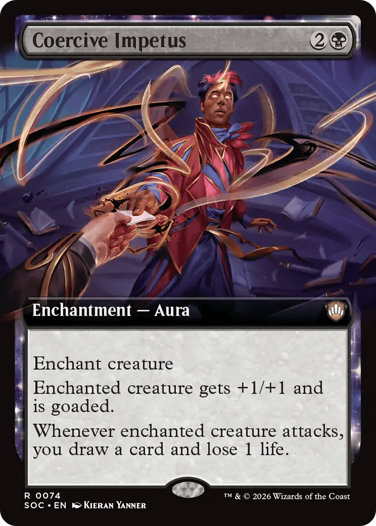 Coercive Impetus (Extended Art) [Secrets of Strixhaven Commander] MTG Single Magic: The Gathering  | Multizone: Comics And Games