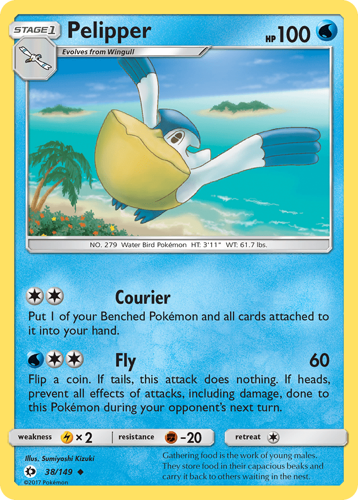 Pelipper (38/149) [Sun & Moon: Base Set] Pokemon Single Pokémon  | Multizone: Comics And Games