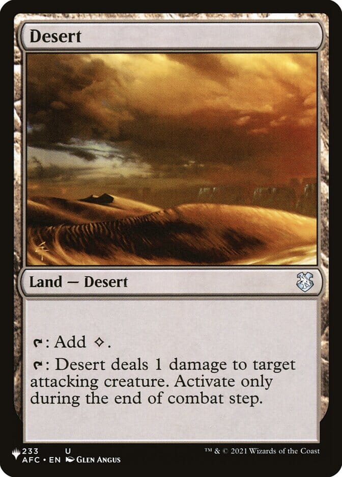 Desert [The List] MTG Single Magic: The Gathering  | Multizone: Comics And Games