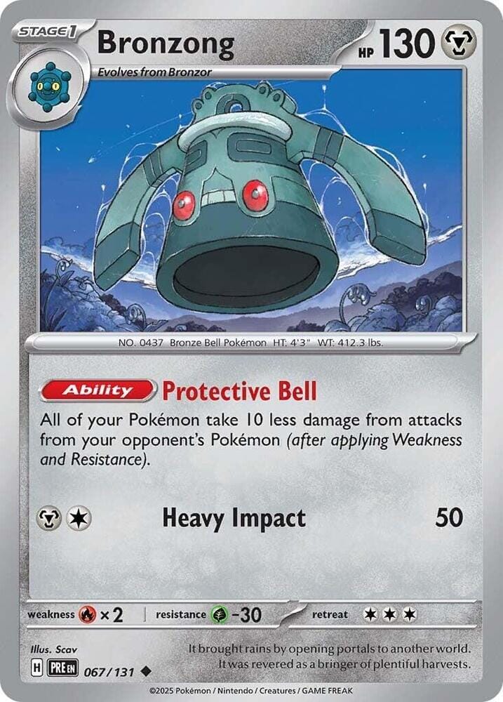 Bronzong (067/131) [Scarlet & Violet: Prismatic Evolutions] Pokemon Single Pokémon  | Multizone: Comics And Games