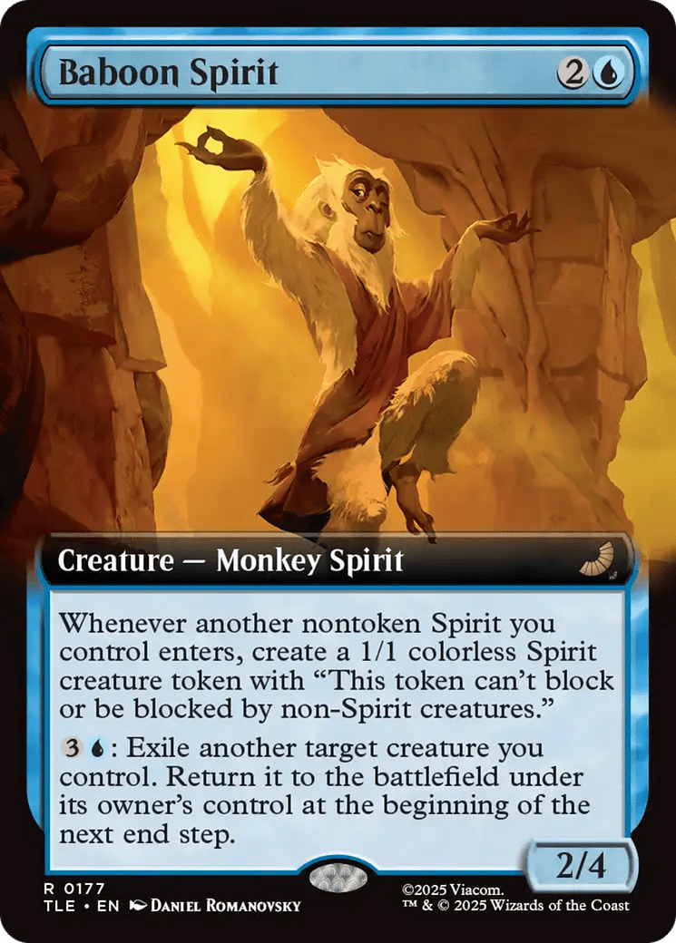 Baboon Spirit (Extended Art) [Avatar: The Last Airbender: Eternal-Legal] MTG Single Magic: The Gathering  | Multizone: Comics And Games