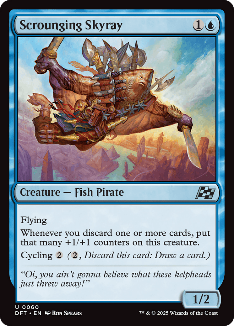 Scrounging Skyray [Aetherdrift] MTG Single Magic: The Gathering  | Multizone: Comics And Games