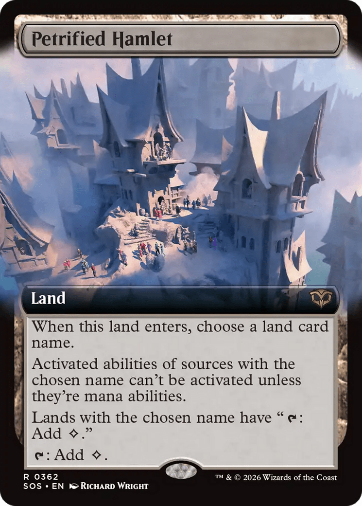 Petrified Hamlet (Extended Art) [Secrets of Strixhaven] MTG Single Magic: The Gathering  | Multizone: Comics And Games
