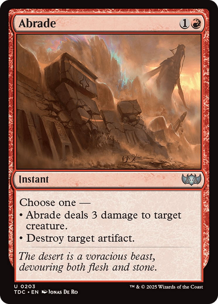 Abrade [Tarkir: Dragonstorm Commander] MTG Single Magic: The Gathering  | Multizone: Comics And Games