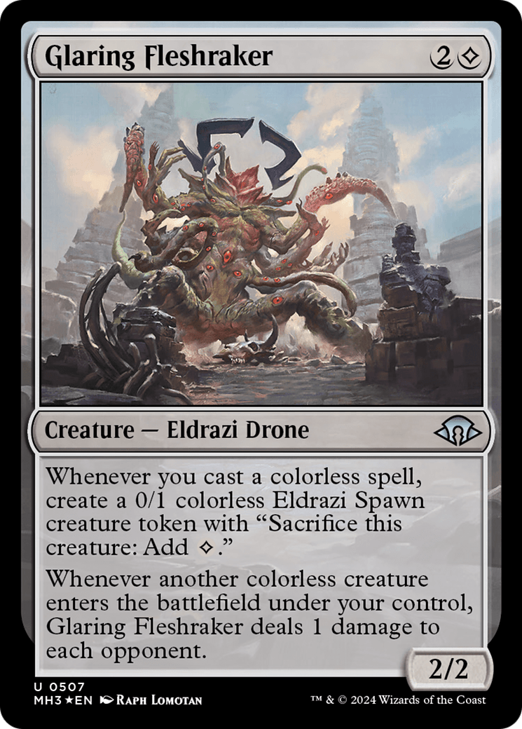 Glaring Fleshraker (Ripple Foil) [Modern Horizons 3] MTG Single Magic: The Gathering  | Multizone: Comics And Games