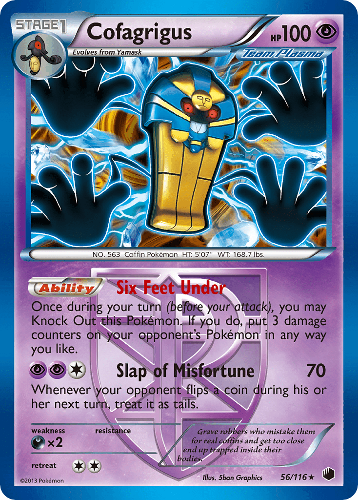 Cofagrigus (56/116) [Black & White: Plasma Freeze] Pokemon Single Pokémon  | Multizone: Comics And Games