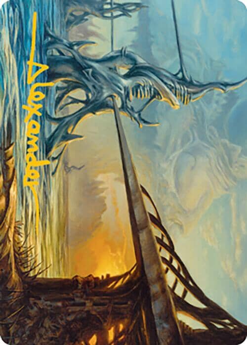 Razortide Bridge Art Card (Gold-Stamped Signature) [Modern Horizons 2 Art Series] MTG Single Magic: The Gathering  | Multizone: Comics And Games