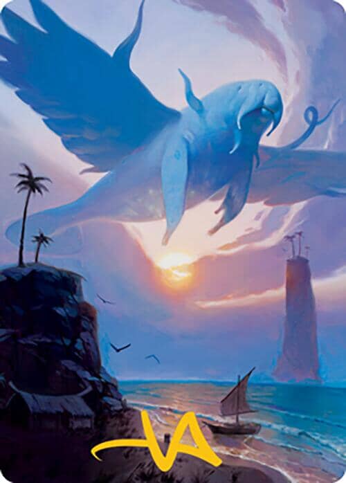 Aeromoeba Art Card (Gold-Stamped Signature) [Modern Horizons 2 Art Series] MTG Single Magic: The Gathering  | Multizone: Comics And Games