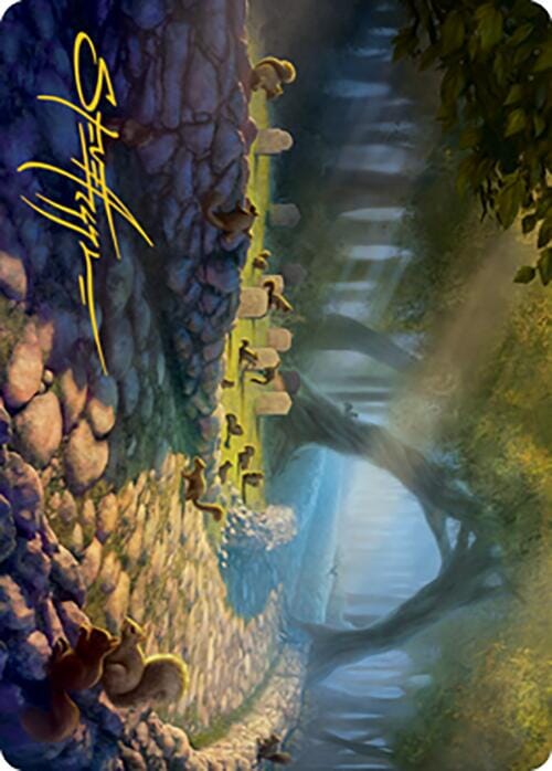 Squirrel Sanctuary Art Card (Gold-Stamped Signature) [Modern Horizons 2 Art Series] MTG Single Magic: The Gathering  | Multizone: Comics And Games
