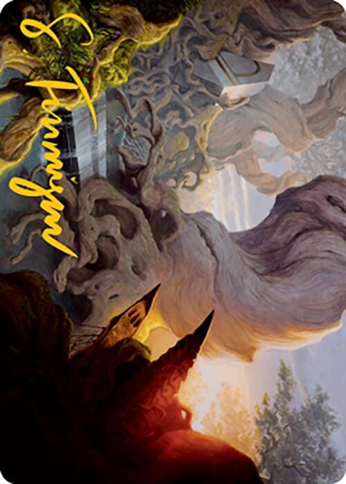 Yavimaya, Cradle of Growth Art Card (Gold-Stamped Signature) [Modern Horizons 2 Art Series] MTG Single Magic: The Gathering  | Multizone: Comics And Games