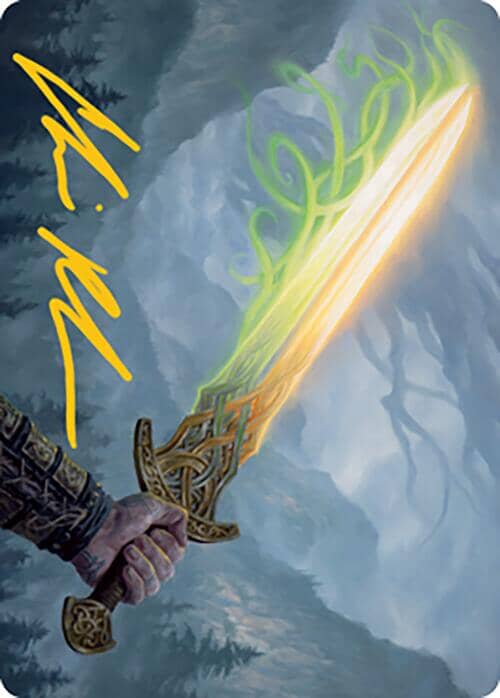 Sword of Hearth and Home Art Card (Gold-Stamped Signature) [Modern Horizons 2 Art Series] MTG Single Magic: The Gathering  | Multizone: Comics And Games