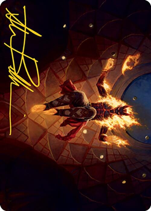 Yusri, Fortune's Flame Art Card (Gold-Stamped Signature) [Modern Horizons 2 Art Series] MTG Single Magic: The Gathering  | Multizone: Comics And Games