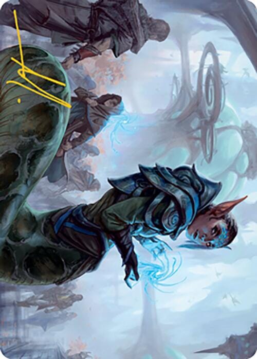 Lonis, Cryptozoologist Art Card (Gold-Stamped Signature) [Modern Horizons 2 Art Series] MTG Single Magic: The Gathering  | Multizone: Comics And Games