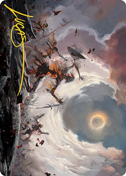 Damn Art Card (Gold-Stamped Signature) [Modern Horizons 2 Art Series] MTG Single Magic: The Gathering  | Multizone: Comics And Games