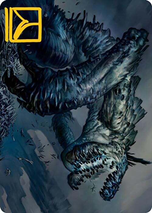 Necrogoyf Art Card (Gold-Stamped Signature) [Modern Horizons 2 Art Series] MTG Single Magic: The Gathering  | Multizone: Comics And Games