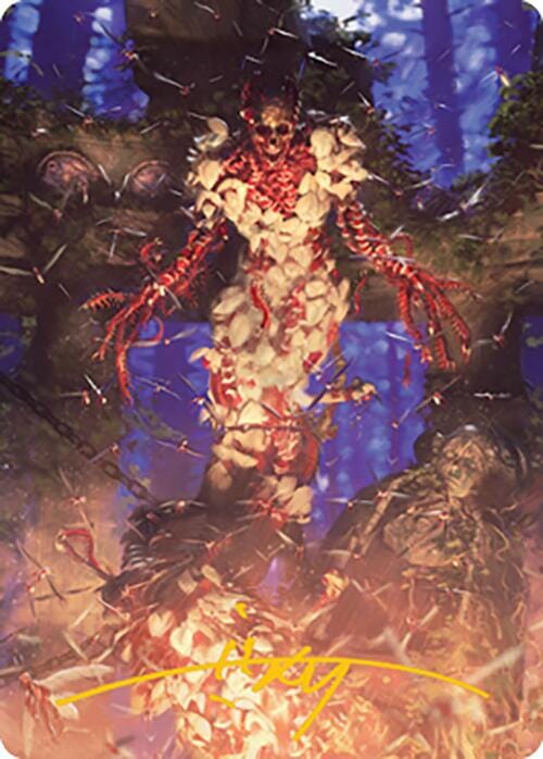 Grist, the Hunger Tide Art Card (55) (Gold-Stamped Signature) [Modern Horizons 2 Art Series] MTG Single Magic: The Gathering  | Multizone: Comics And Games