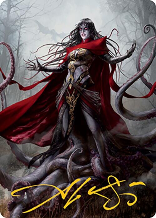 Geyadrone Dihada Art Card (53) (Gold-Stamped Signature) [Modern Horizons 2 Art Series] MTG Single Magic: The Gathering  | Multizone: Comics And Games