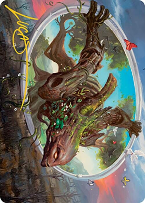 Gaea's Will Art Card (Gold-Stamped Signature) [Modern Horizons 2 Art Series] MTG Single Magic: The Gathering  | Multizone: Comics And Games